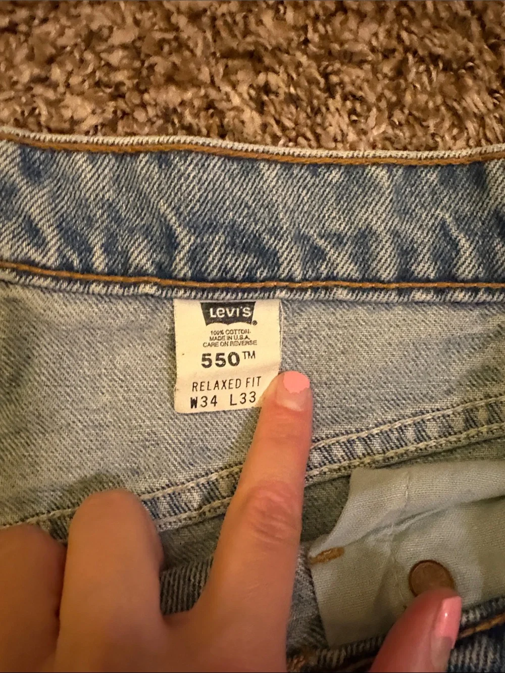 Levi’s Classic Light Blue Men’s Straight-Leg Jeans - W 34, L 33